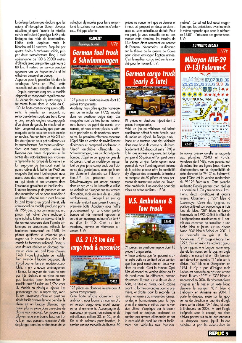 Replic 178 - P-38, I-16, Ju-87 D